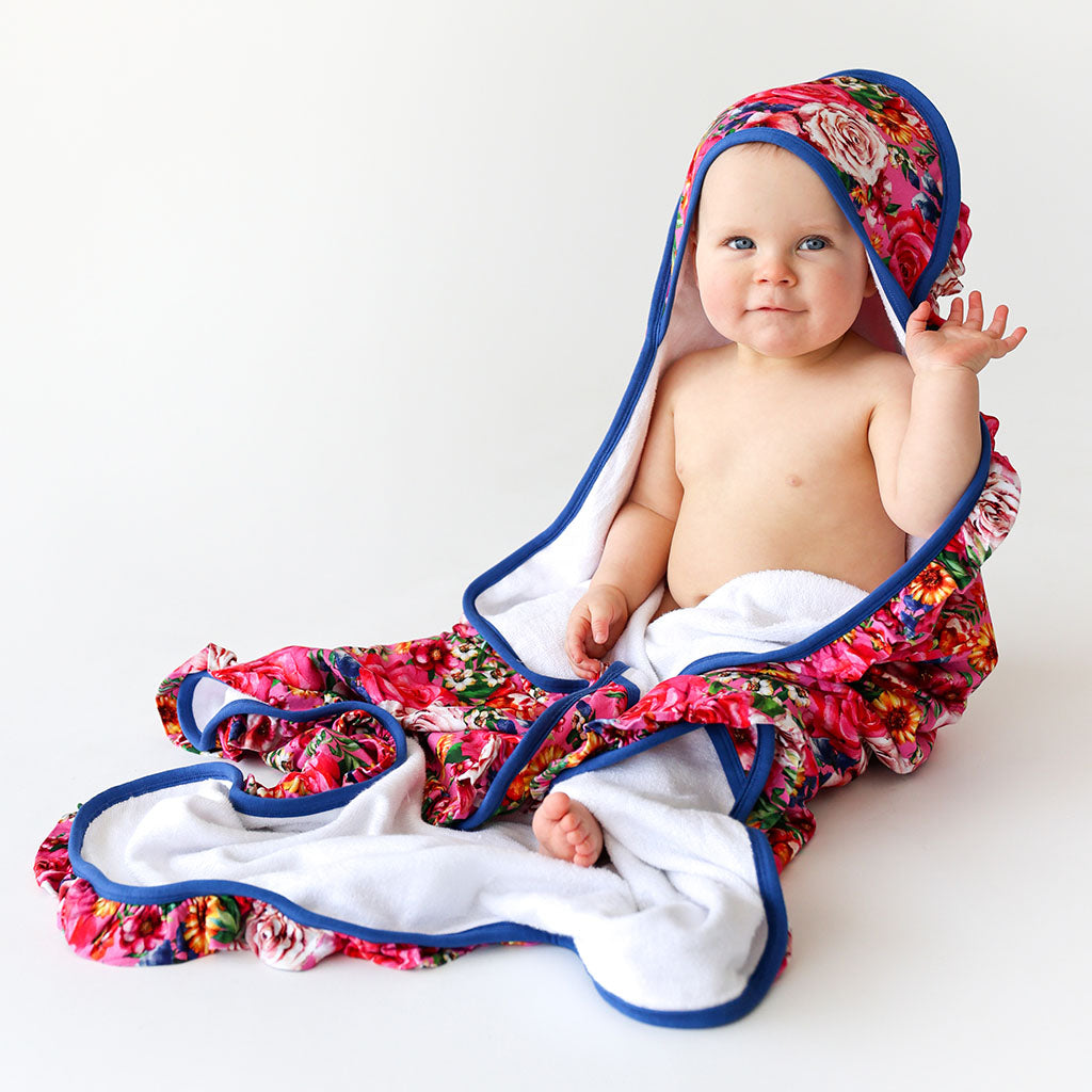 Monika Ruffled Hooded Towel