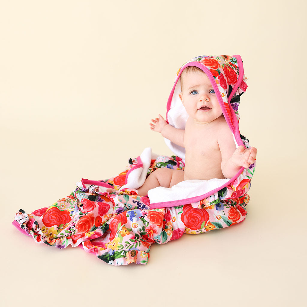Petra Ruffled Hooded Towel