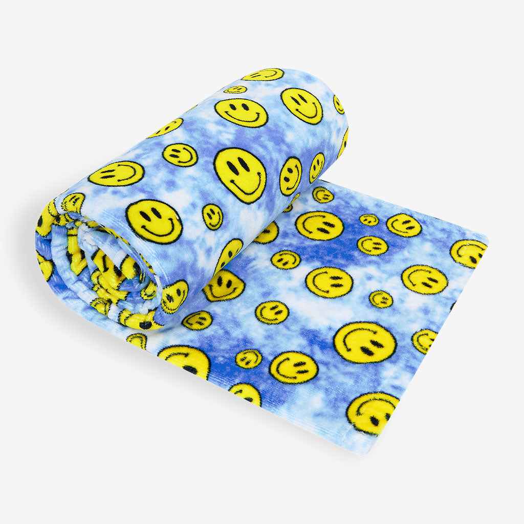 Happy Tie Dye Beach Towel