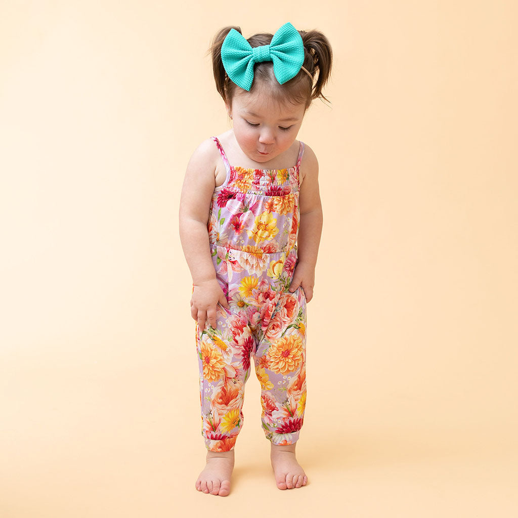 Nala Sleeveless Smocked Jumpsuit