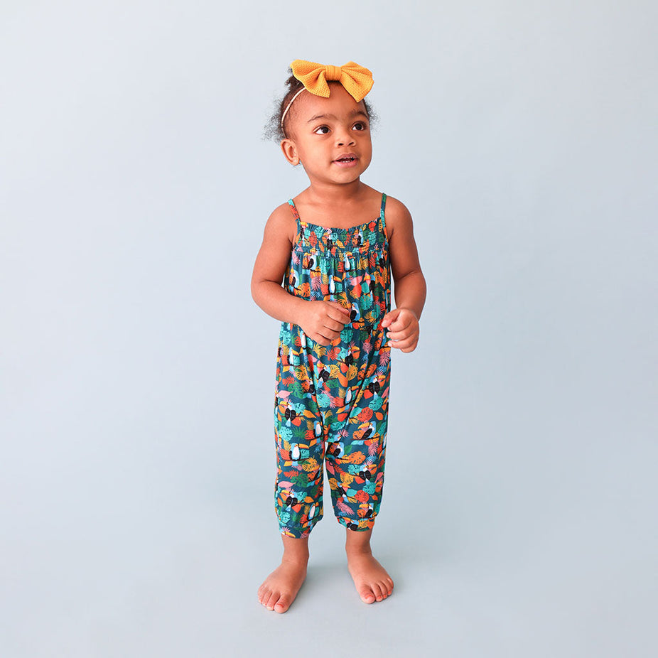 Rio Sleeveless Smocked Jumpsuit