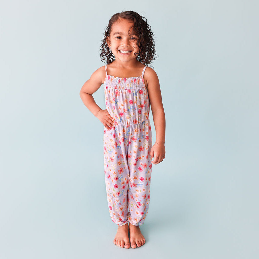 Carissa Sleeveless Smocked Jumpsuit