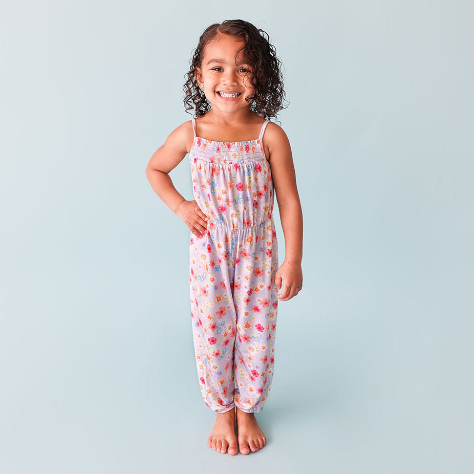 Carissa Sleeveless Smocked Jumpsuit