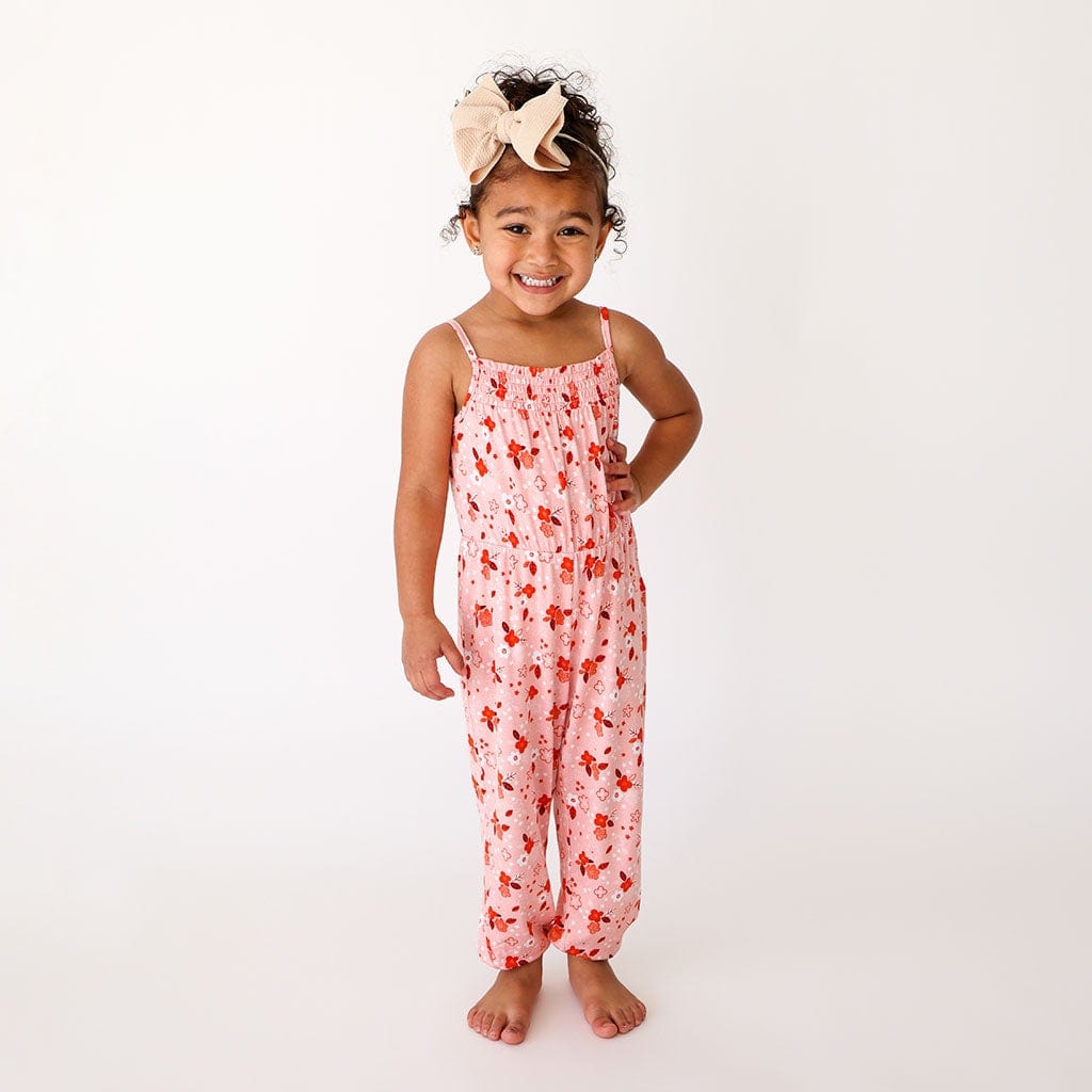 Darling Sleeveless Smocked Jumpsuit