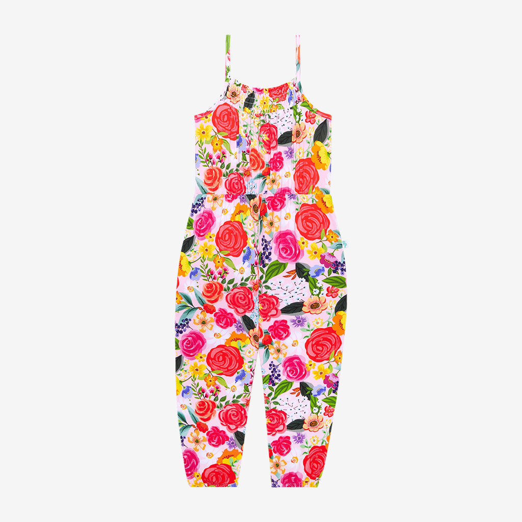 Petra Sleeveless Smocked Jumpsuit