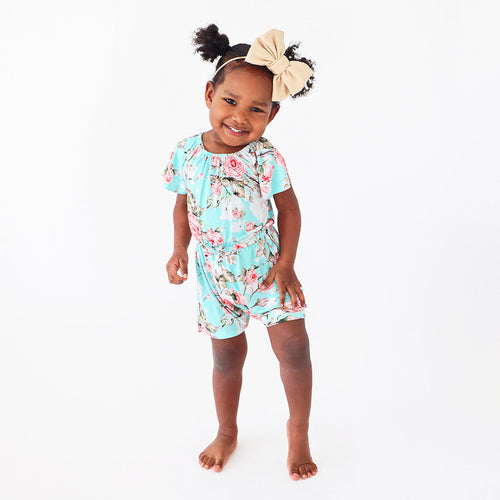 Spring Rose Flutter Romper