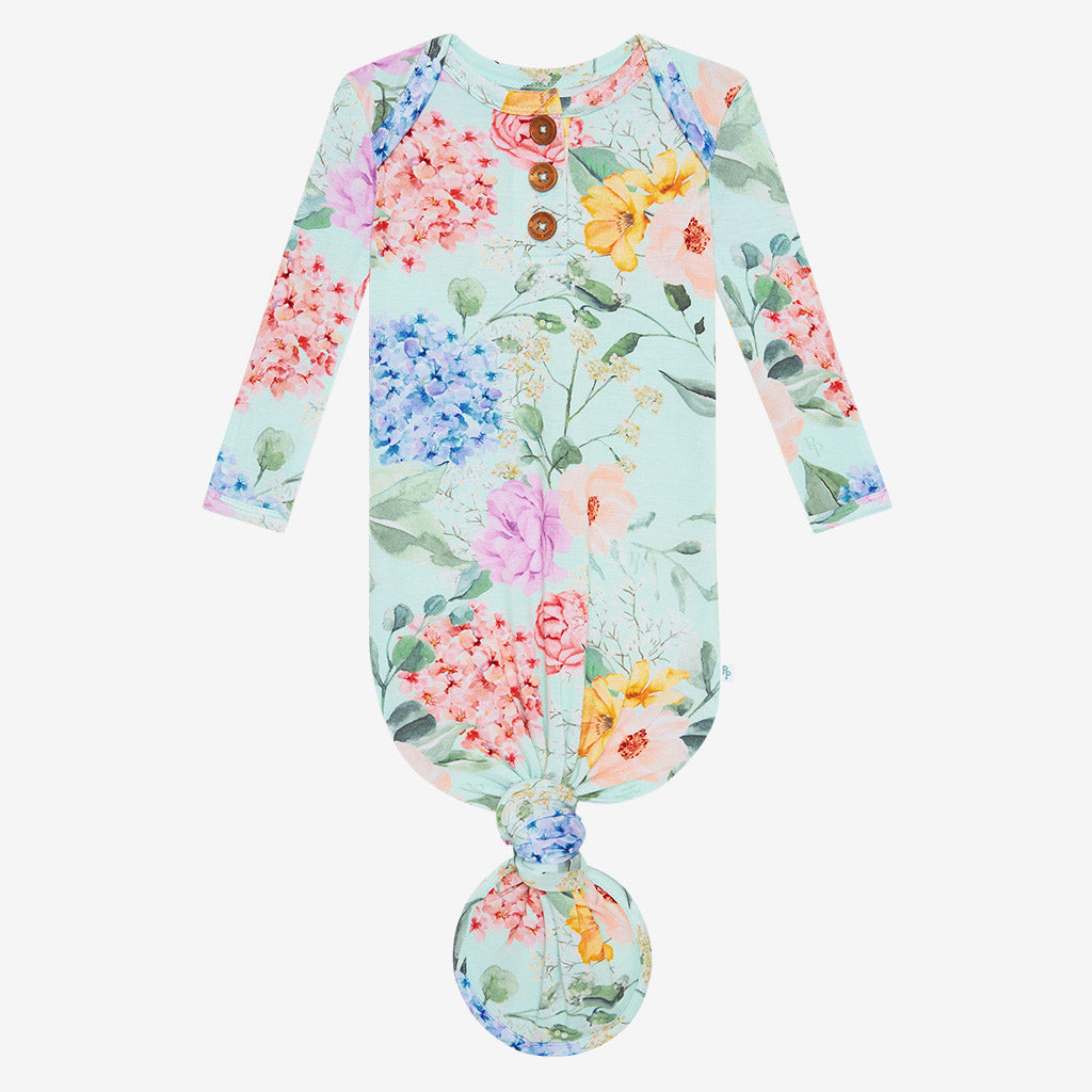 Erin Button Knotted Gown
