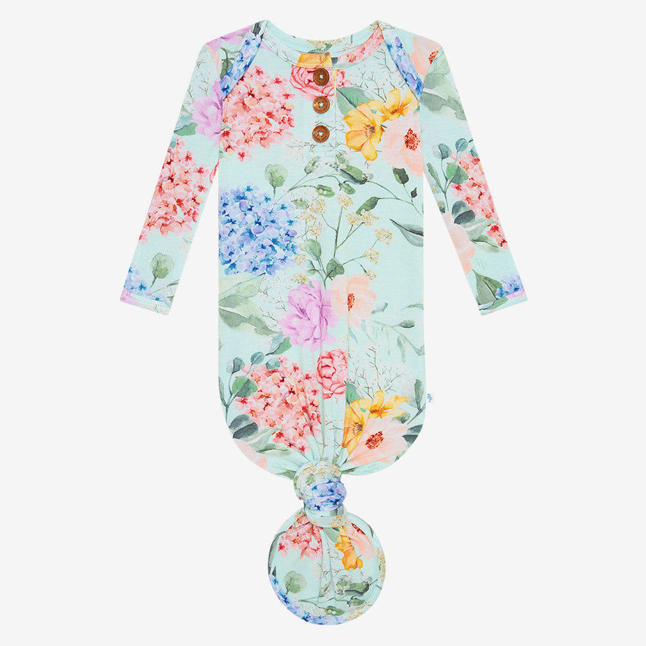 Erin Button Knotted Gown