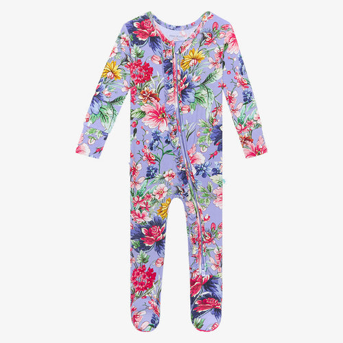 Adana Footie Ruffled Zippered One Piece