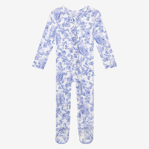 Briar Footie Ruffled Zippered One Piece