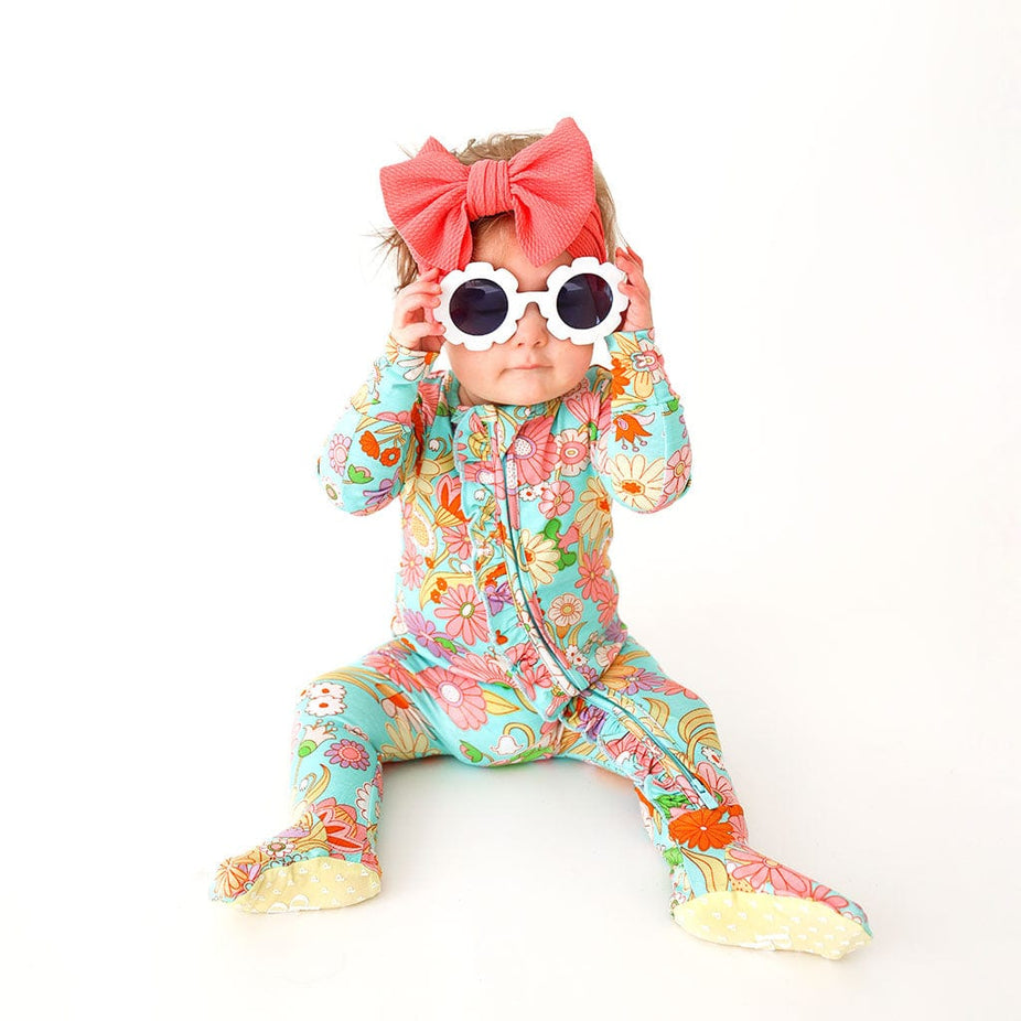 Dream Footie Ruffled Zippered One Piece