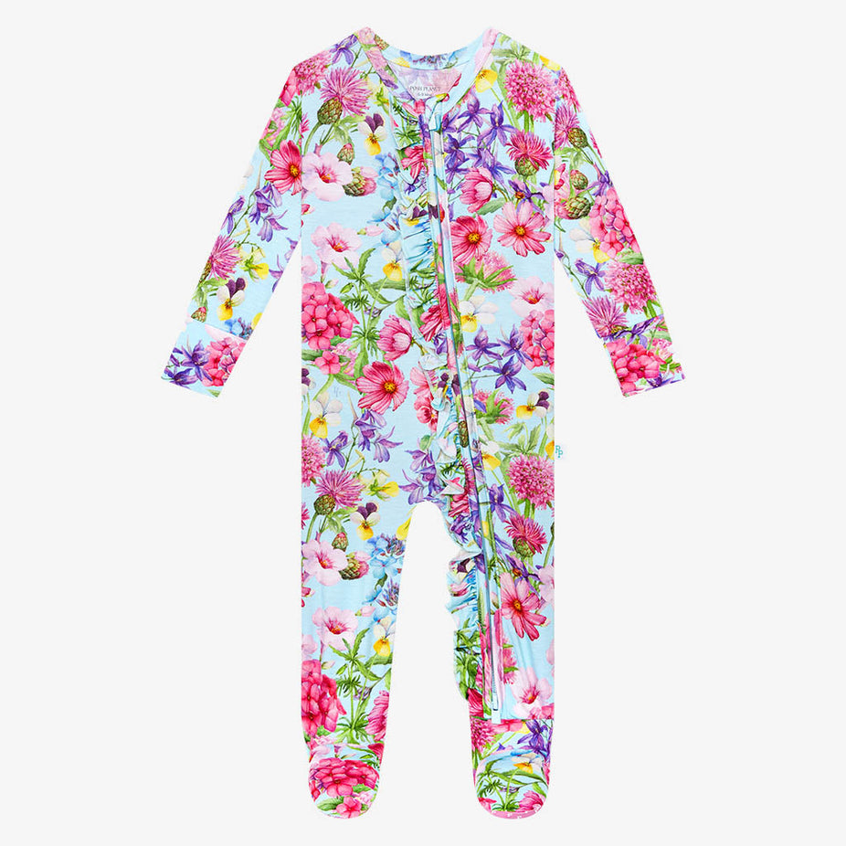 Hadley Footie Ruffled Zippered One Piece