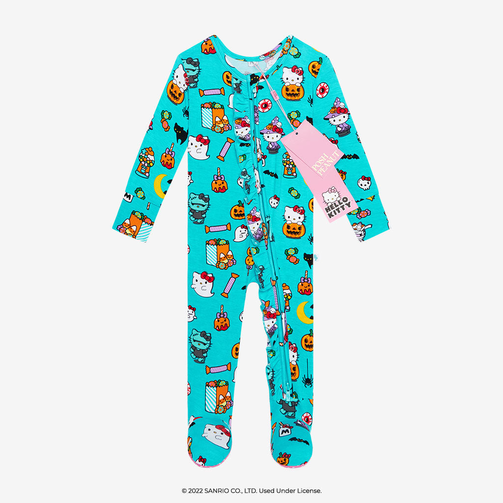 Hello Kitty® Halloween Footie Ruffled Zippered One Piece
