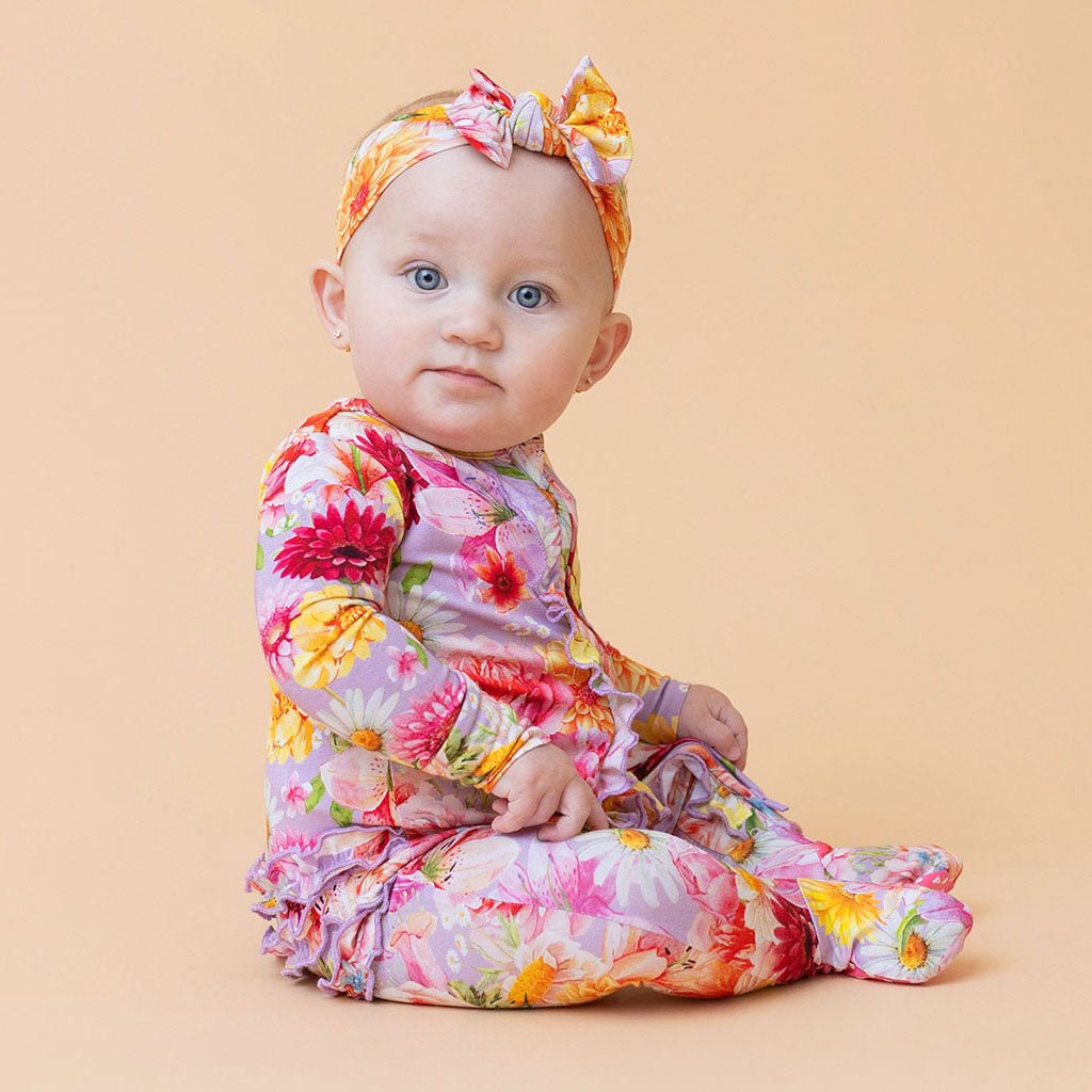 Nala Footie Ruffled Zippered One Piece