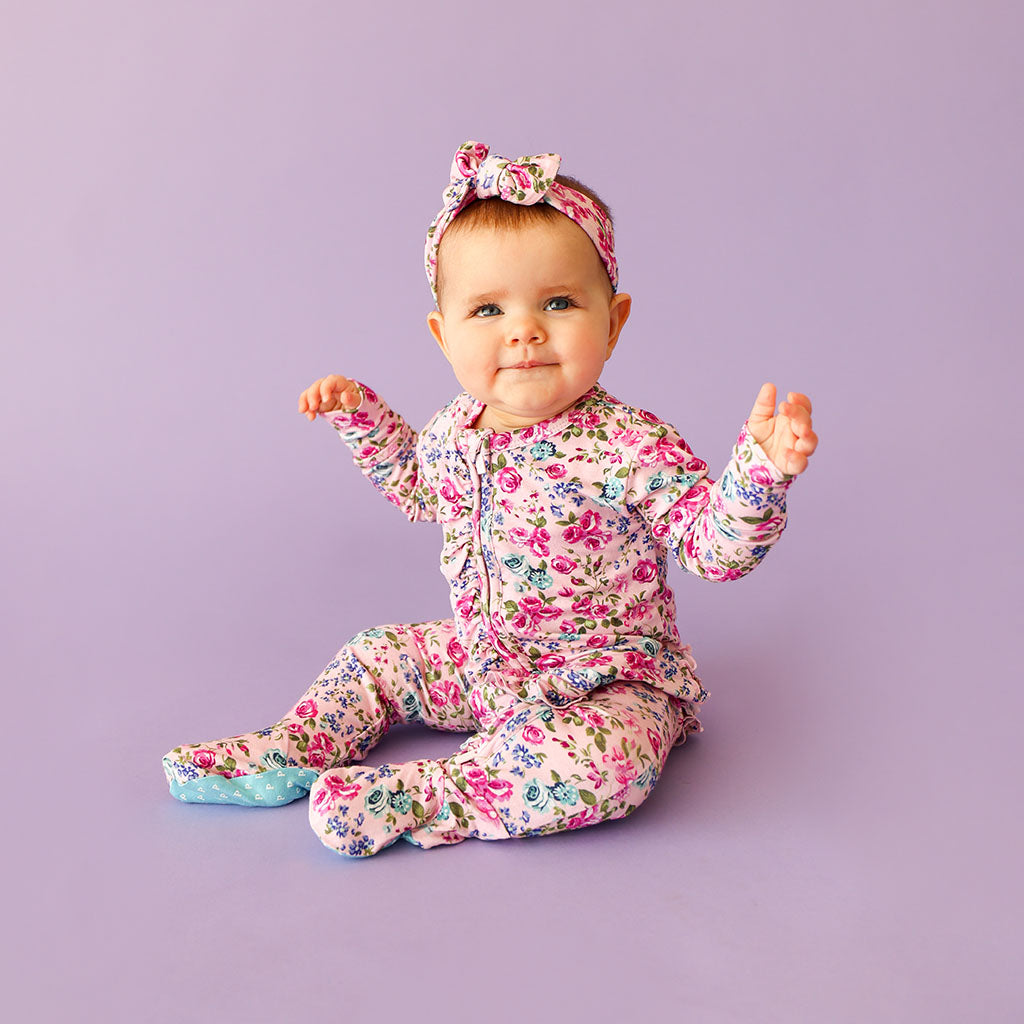 Pixie Footie Ruffled Zippered One Piece