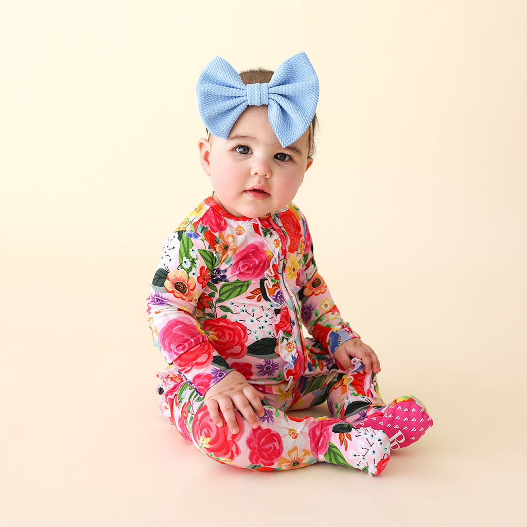 Petra Footie Ruffled Zippered One Piece