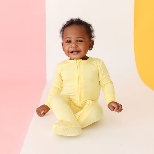 Sunny Day Footie Zippered One Piece