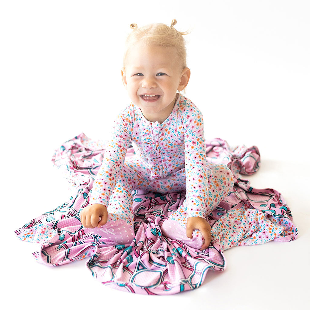 Steffi Footie Ruffled Zippered One Piece