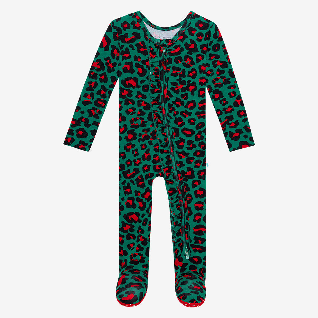 Terelle Footie Ruffled Zippered One Piece