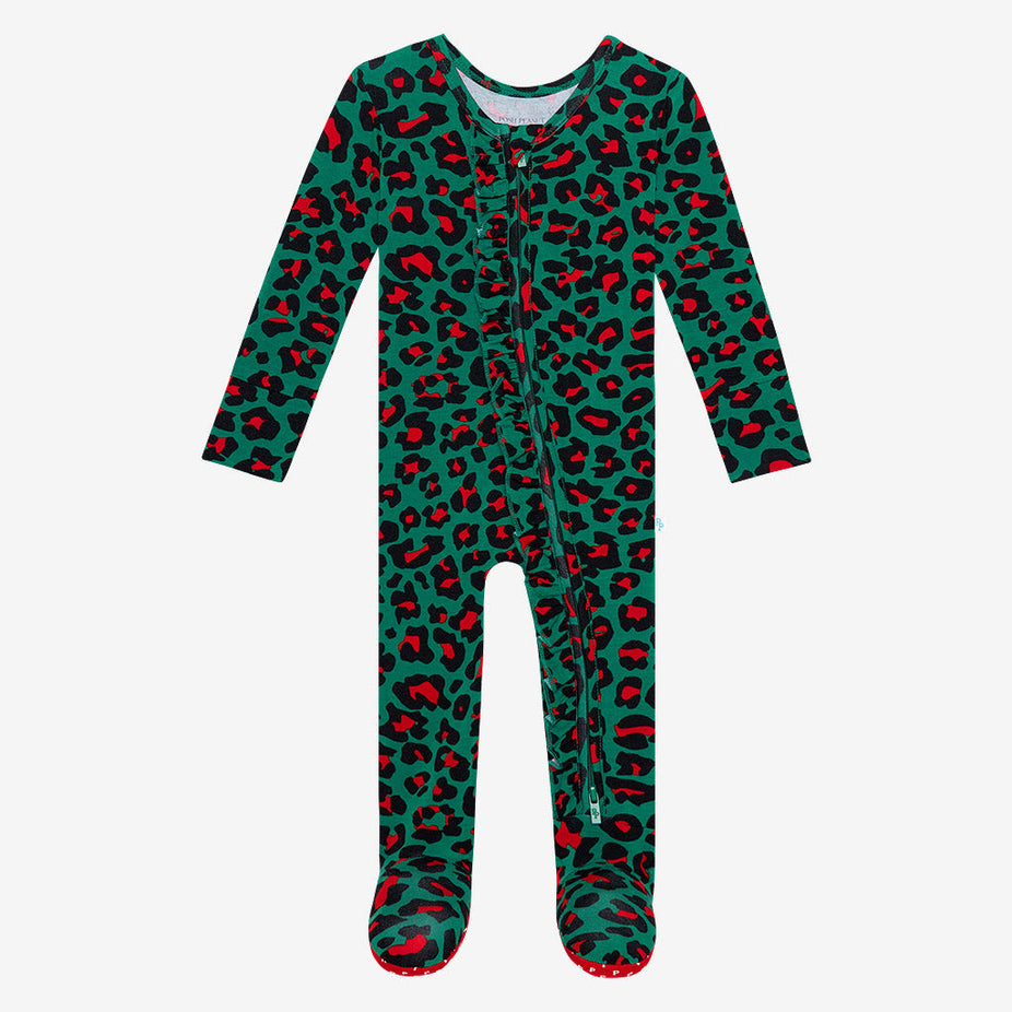 Terelle Footie Ruffled Zippered One Piece