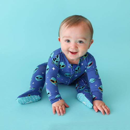 Area 51 Footie Zippered One Piece