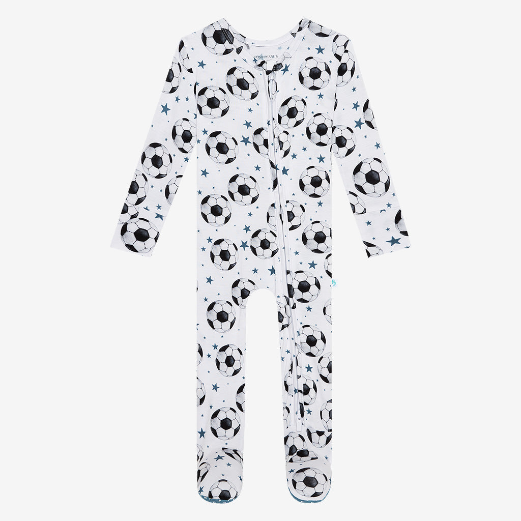 Cross Footie Zippered One Piece