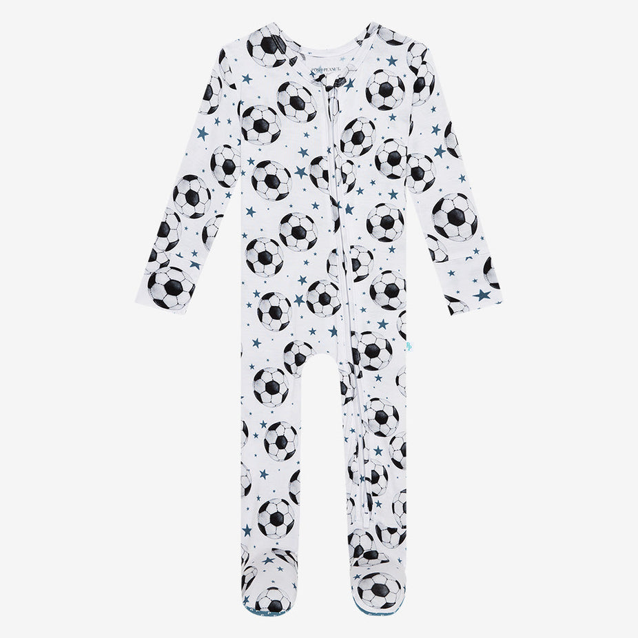Cross Footie Zippered One Piece