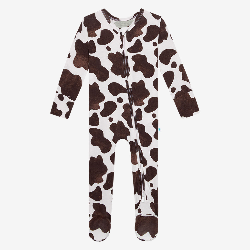 [PRE-SALE] Moo Moo Footie Zippered One Piece