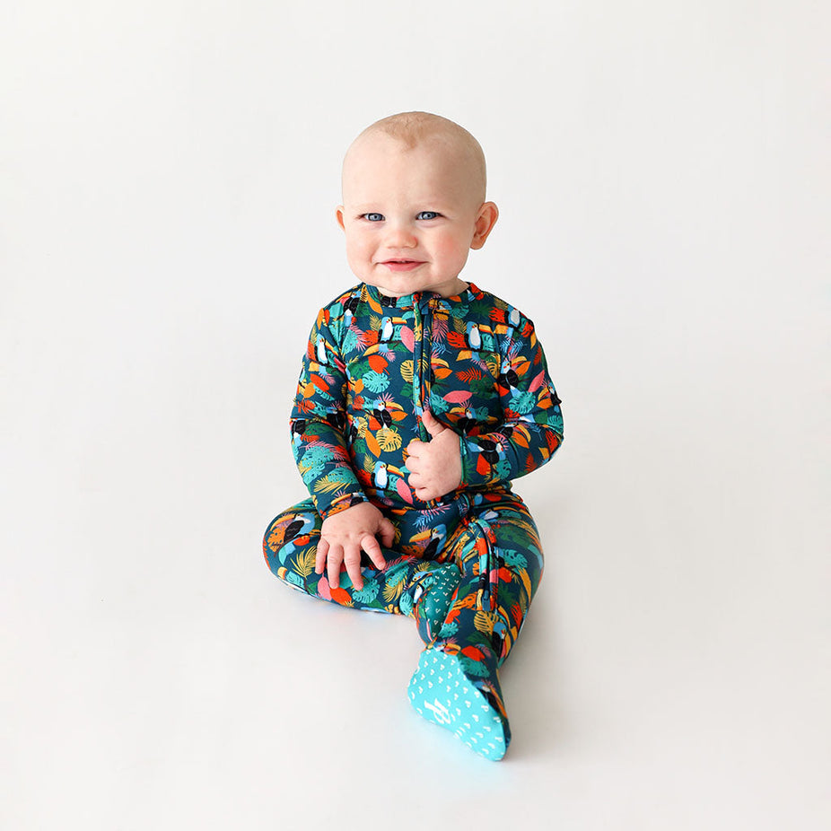 Rio Footie Zippered One Piece