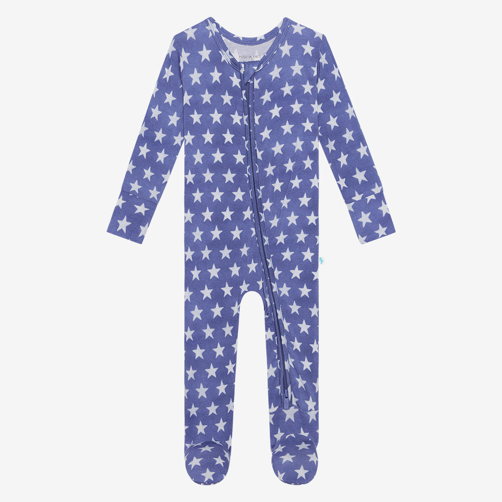 Stars Footie Zippered One Piece