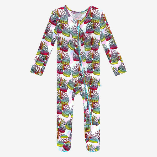 Totally Nineties Footie Zippered One Piece