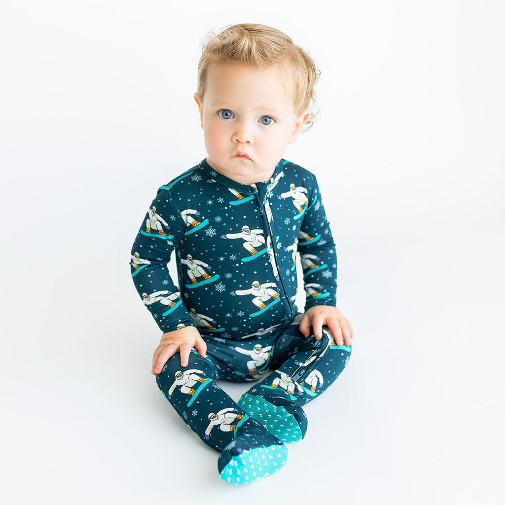 Yeti Footie Zippered One Piece