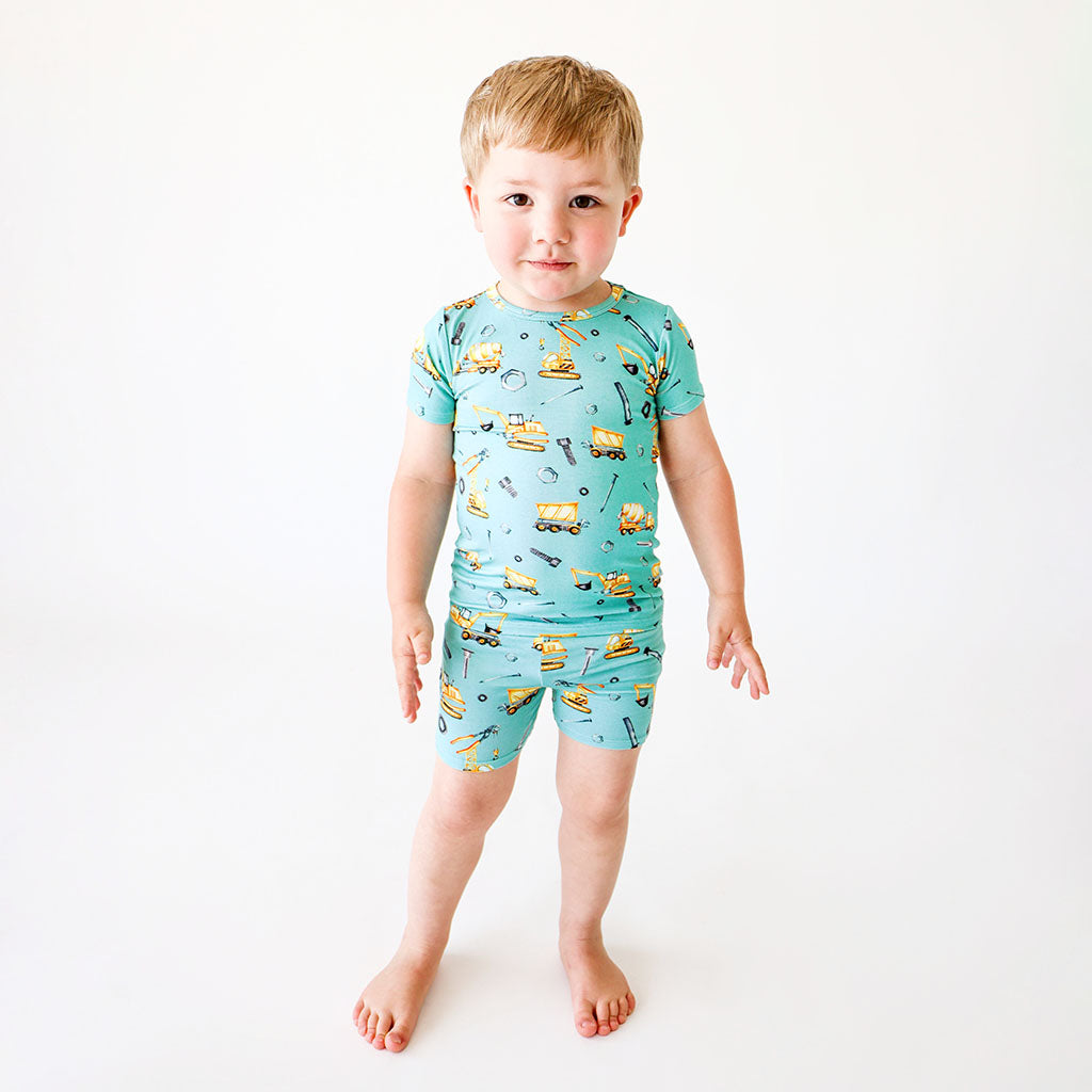 Posh Construction Classic Pajama Short Set