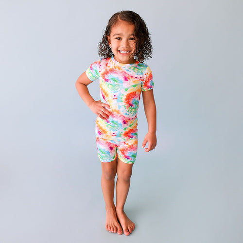 Totally Tie Dye Classic Pajama Short Set