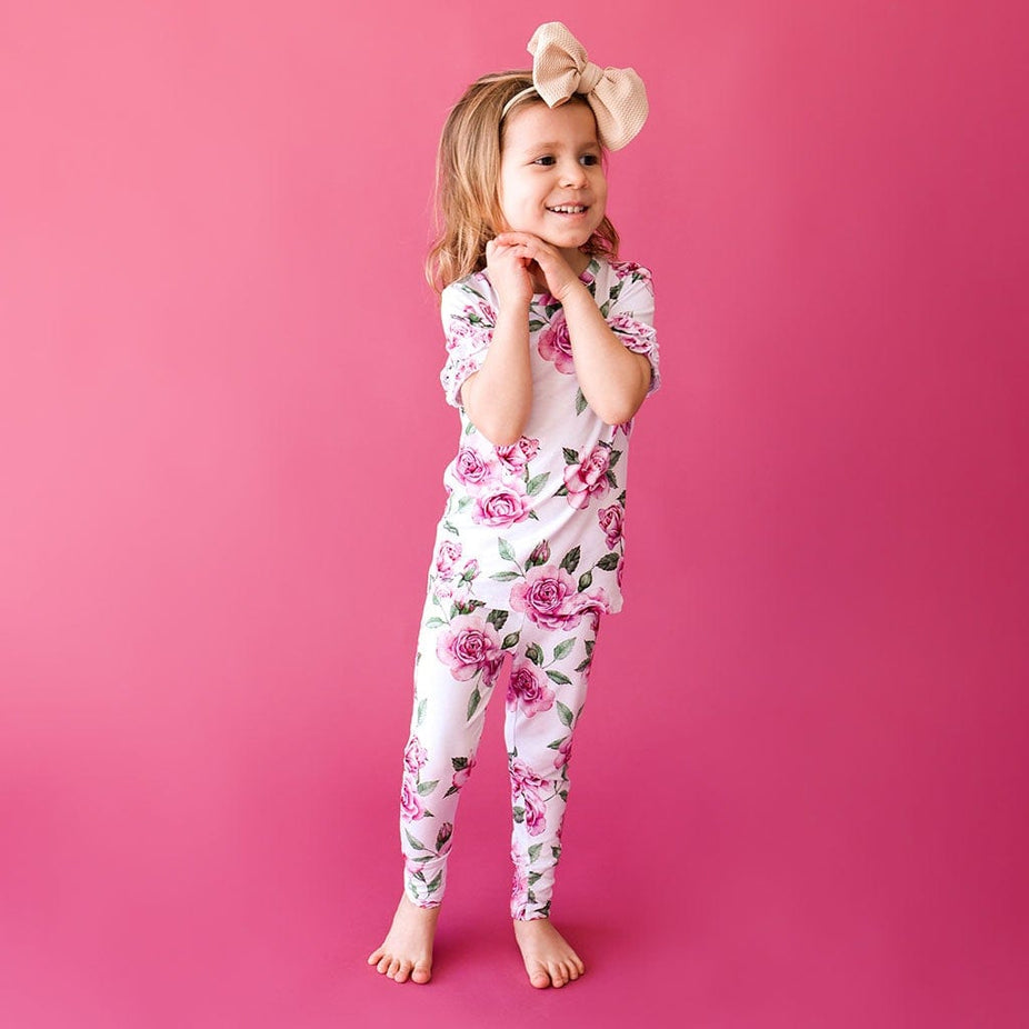 Eden Ruffled Short Sleeve Pajamas