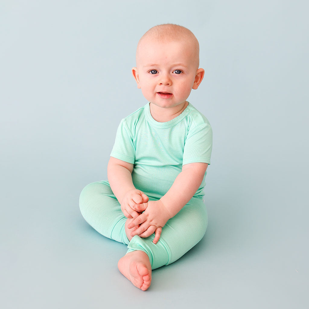 Sea Glass Short Sleeve Romper