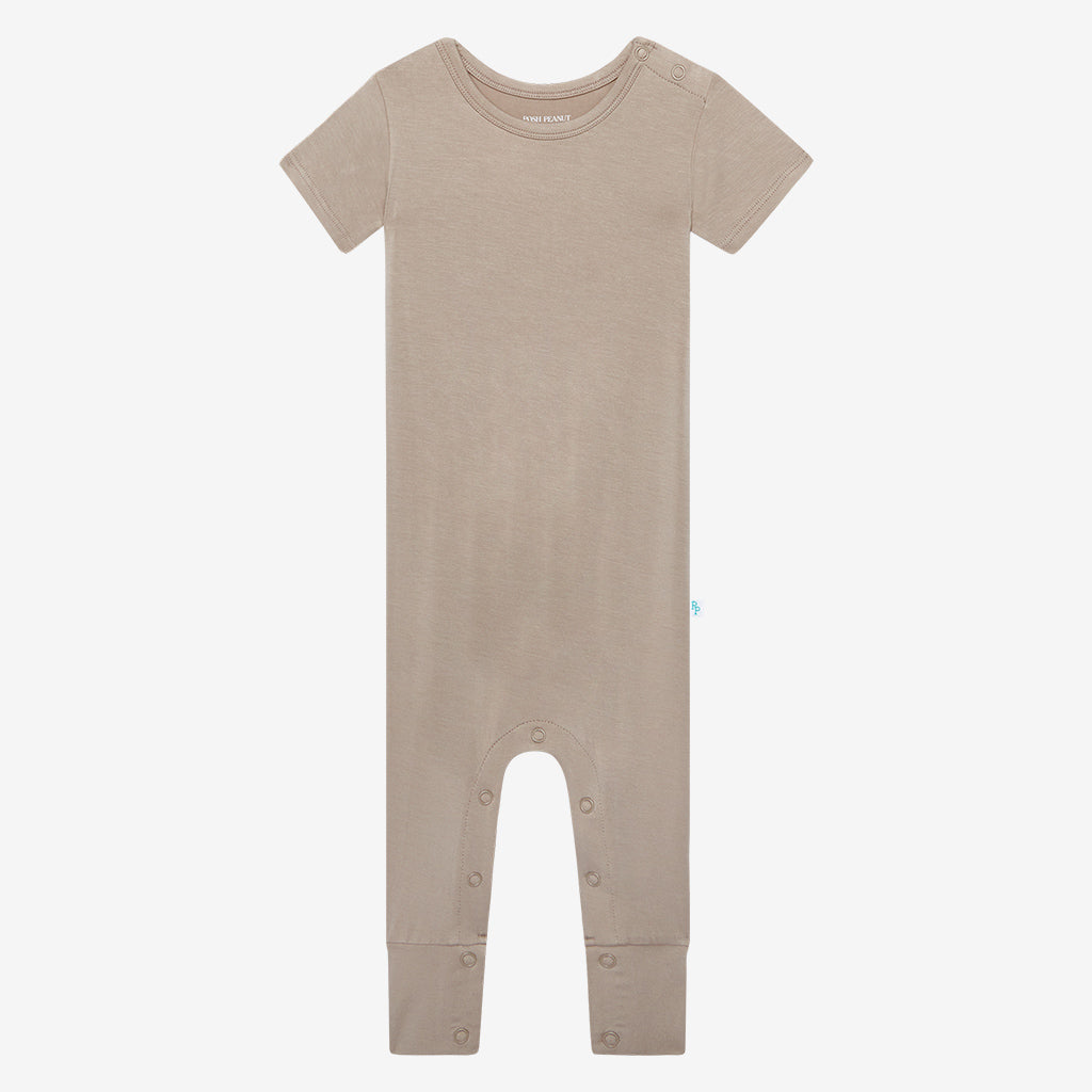 Taupe Short Sleeve Romper