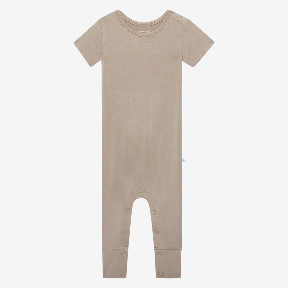 Taupe Short Sleeve Romper