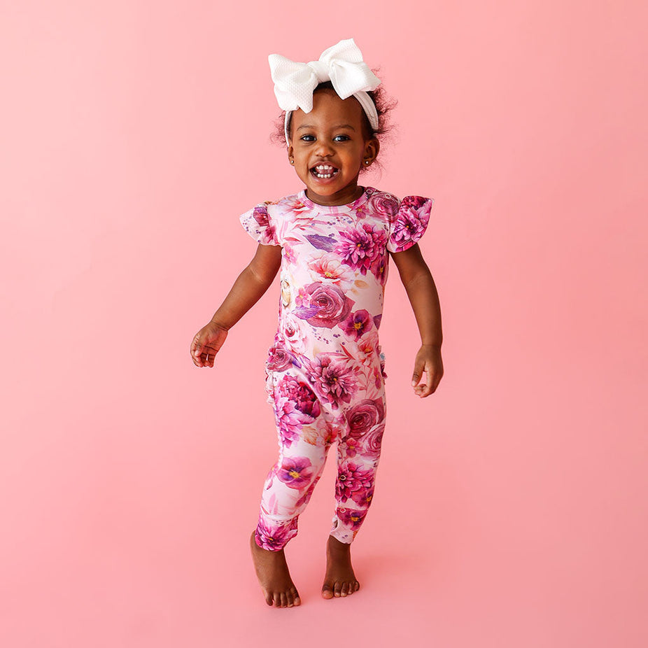 Amira Ruffled Cap Sleeve Romper