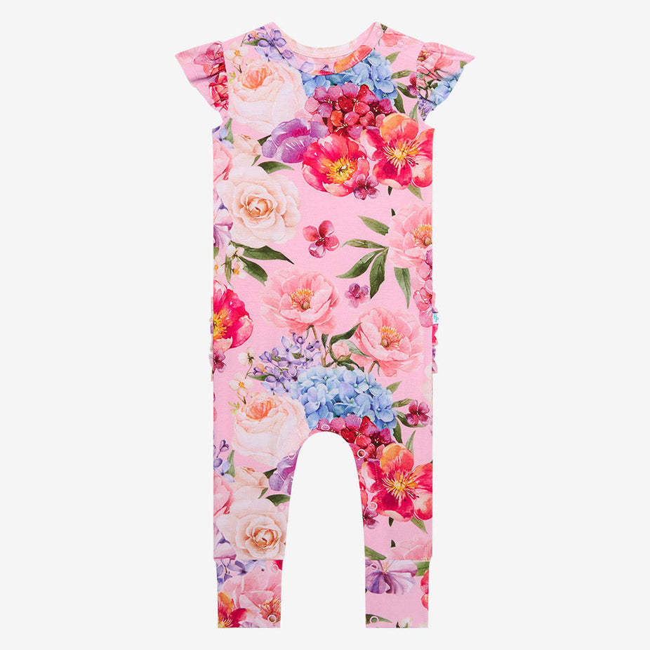 Brisa Ruffled Cap Sleeve Romper