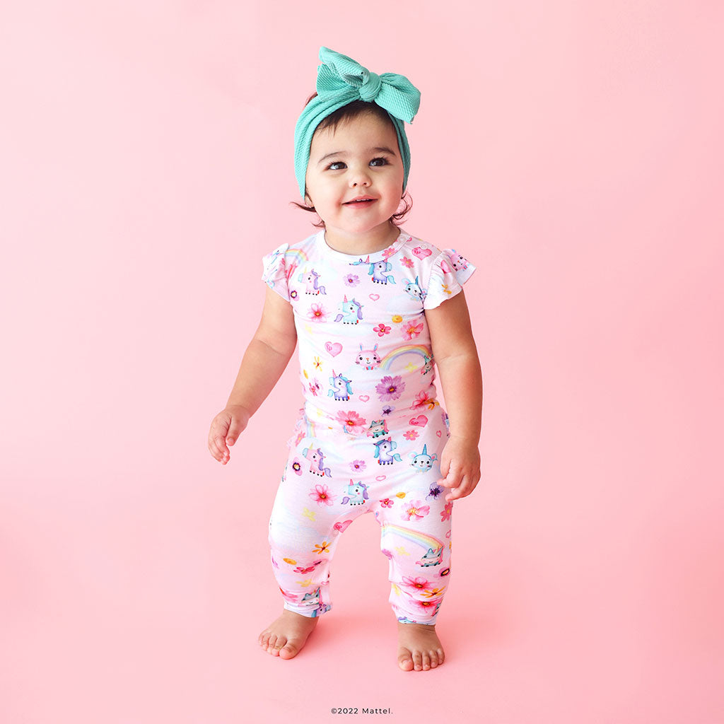 Fisher-Price™ Unicorn Ruffled Cap Sleeve Romper