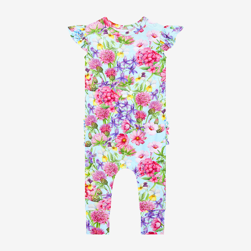 Hadley Ruffled Cap Sleeve Romper