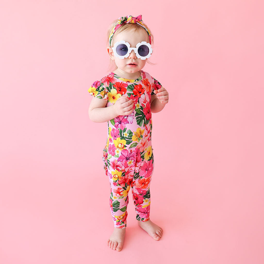 Malana Ruffled Cap Sleeve Romper