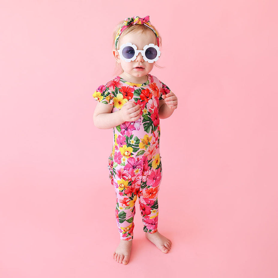Malana Ruffled Cap Sleeve Romper
