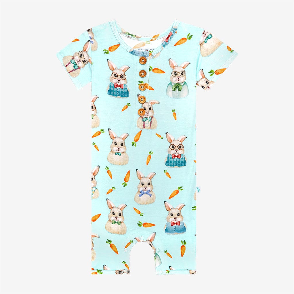 Darwin Short Sleeve Henley Short Romper