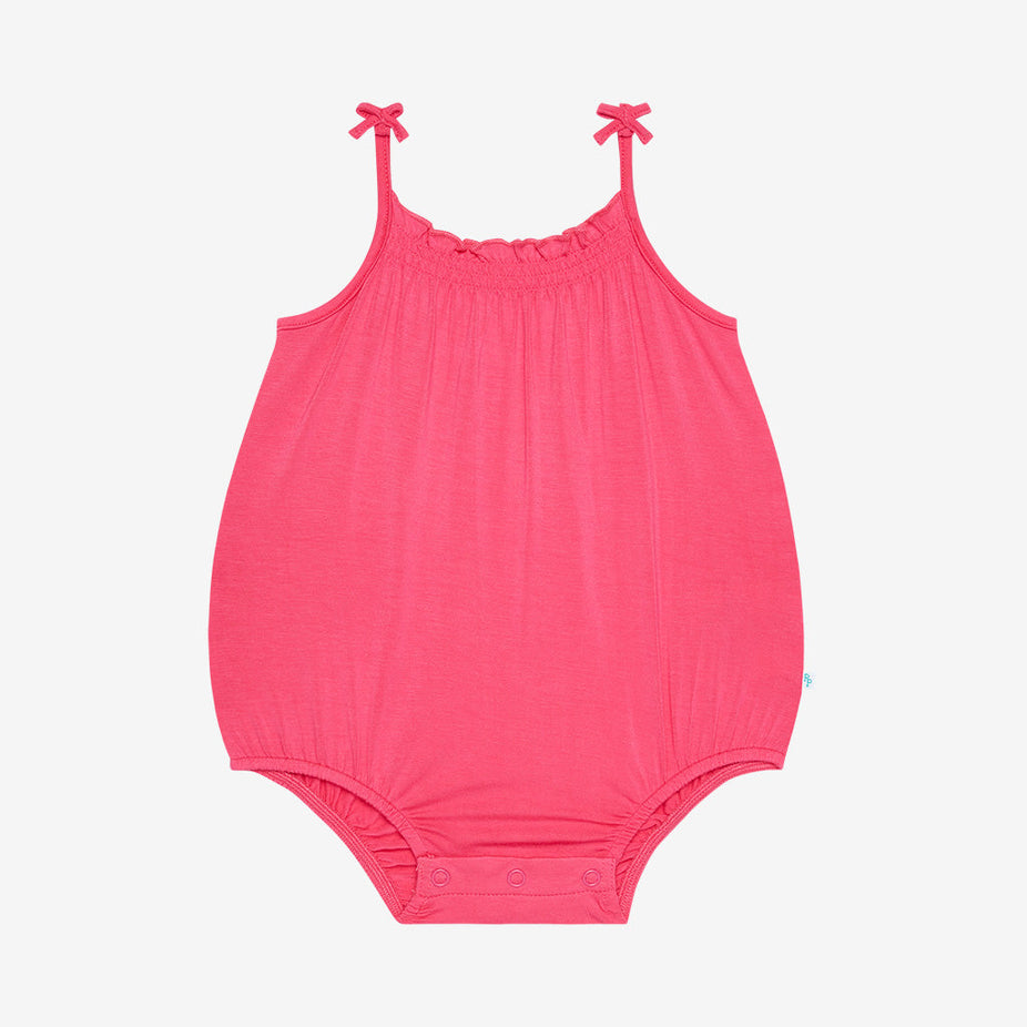 Hot Pink Sleeveless Bubble Romper