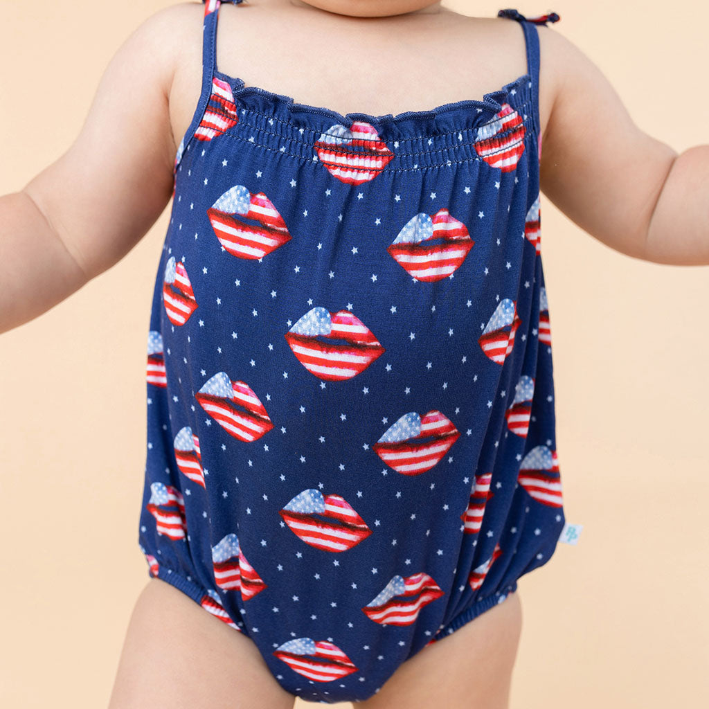 July Kisses Sleeveless Bubble Romper