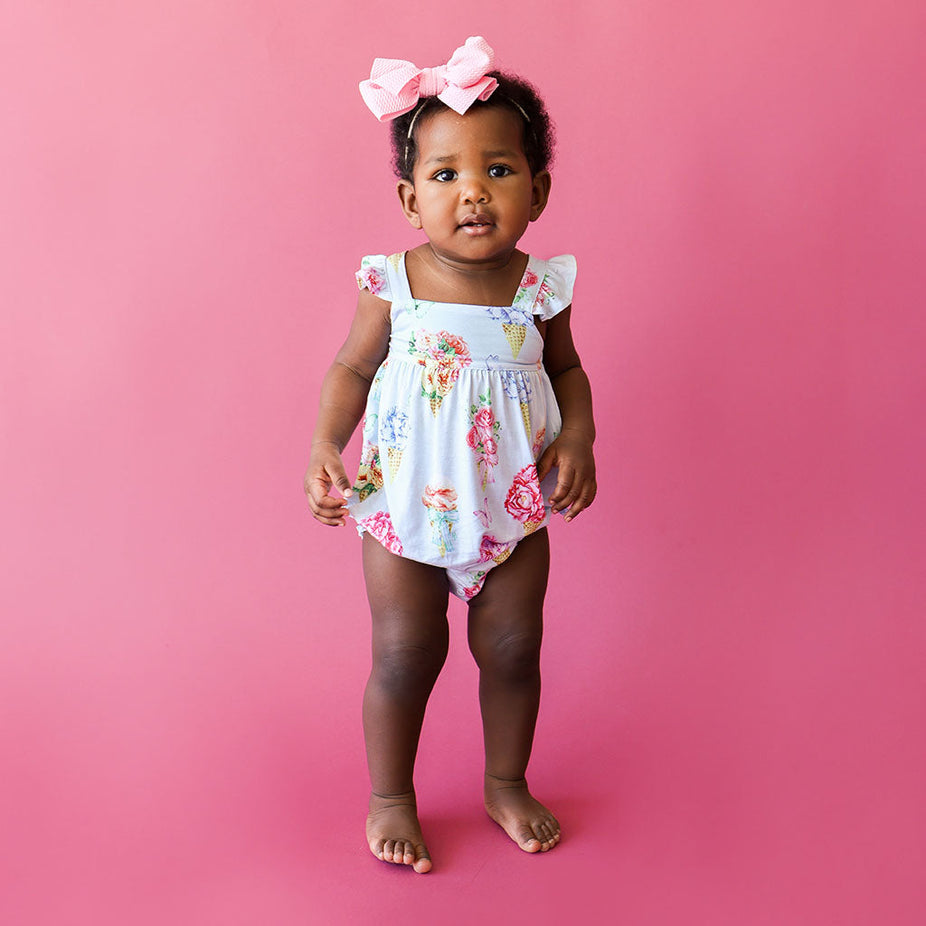 Camille Ruffled Bubble Romper