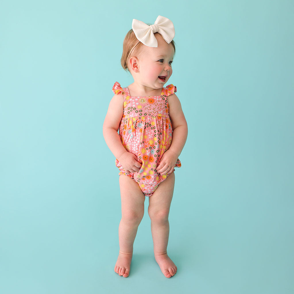 Dawn Ruffled Bubble Romper