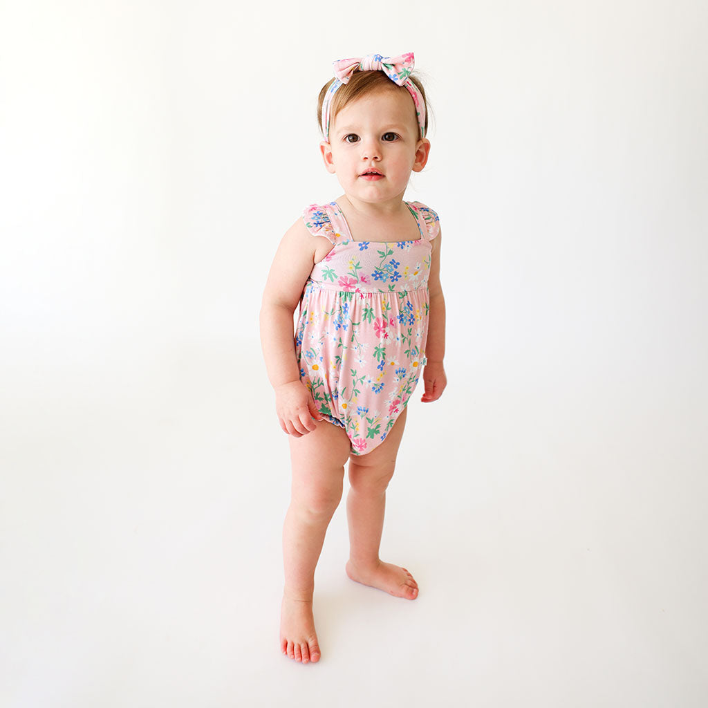 Nicole Ruffled Bubble Romper